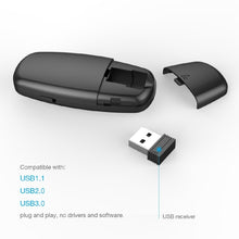 Load image into Gallery viewer, Doosl DSIT011 2.4GHz Mini Rechargeable PowerPoint Presentation Remote Control, Control Distance: 100m(Black)