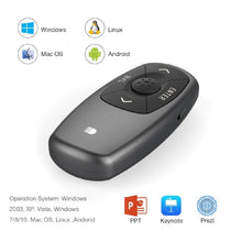 Load image into Gallery viewer, Doosl DSIT011 2.4GHz Mini Rechargeable PowerPoint Presentation Remote Control, Control Distance: 100m(Black)