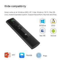 Load image into Gallery viewer, Doosl DSIT013 2.4GHz Rechargeable PowerPoint Presentation Remote Control Multi-functional Laser Pointer for PowerPoint / Keynote / Prezi, Control Distance: 100m