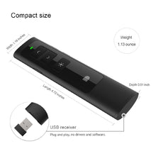 Load image into Gallery viewer, Doosl DSIT013 2.4GHz Rechargeable PowerPoint Presentation Remote Control Multi-functional Laser Pointer for PowerPoint / Keynote / Prezi, Control Distance: 100m