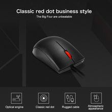 Load image into Gallery viewer, Lenovo M120 Pro Fashion Office Red Dot Wired Mouse, M120 Pro Wired Mouse