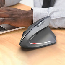 Load image into Gallery viewer, HXSJ T29 Bluetooth 3.0 Wireless Bluetooth 6-Keys 2400 DPI Adjustable Ergonomics Optical Vertical Mouse, 6 Buttons T29 Black, 6 Buttons T29 Grey