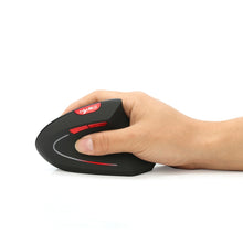 Load image into Gallery viewer, HXSJ T29 Bluetooth 3.0 Wireless Bluetooth 6-Keys 2400 DPI Adjustable Ergonomics Optical Vertical Mouse, 6 Buttons T29 Black, 6 Buttons T29 Grey