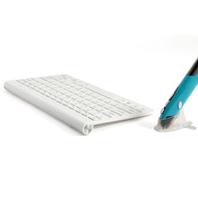 Load image into Gallery viewer, KM-909 2.4GHz Wireless Multimedia Keyboard + Wireless Optical Pen Mouse with USB Receiver Set for Computer PC Laptop, Random Pen Mouse Color Delivery, KM-909 Keyboard + Pen Mouse (White), KM-909 Keyboard + Pen Mouse (Black)