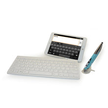 Load image into Gallery viewer, KM-909 2.4GHz Wireless Multimedia Keyboard + Wireless Optical Pen Mouse with USB Receiver Set for Computer PC Laptop, Random Pen Mouse Color Delivery, KM-909 Keyboard + Pen Mouse (White), KM-909 Keyboard + Pen Mouse (Black)