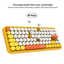 Load image into Gallery viewer, Ajazz 308I 84 Keys Tablet Mobile Phone Computer Household Office Bluetooth Keyboard, Grey, Yellow