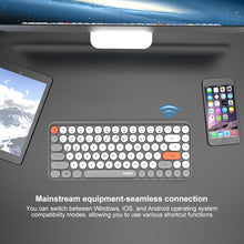 Load image into Gallery viewer, Ajazz 308I 84 Keys Tablet Mobile Phone Computer Household Office Bluetooth Keyboard, Grey, Yellow
