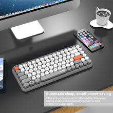 Load image into Gallery viewer, Ajazz 308I 84 Keys Tablet Mobile Phone Computer Household Office Bluetooth Keyboard, Grey, Yellow