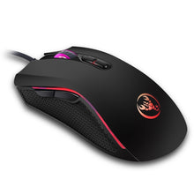 Load image into Gallery viewer, HXSJ A869 Colorful Glowing Wired Game 7-Keys 3200 DPI Adjustable Ergonomics Optical Mouse, A869