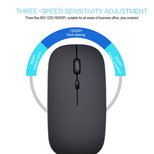 Load image into Gallery viewer, HXSJ M80 2.4GHz Wireless 1600DPI Three-speed Adjustable Optical Mute Mouse, Gold, Rose Gold, Silver, White, Black, Grey