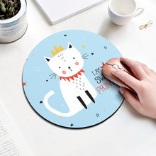 Load image into Gallery viewer, Princess Cat Pattern Circular Mouse Pad, Diameter: 22cm, Princess Cat