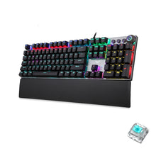 Load image into Gallery viewer, AULA F2088 108 Keys Mixed Light Mechanical Blue Switch Wired USB Gaming Keyboard with Metal Button, Blue Switch Black