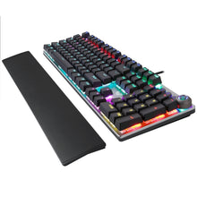 Load image into Gallery viewer, AULA F2088 108 Keys Mixed Light Mechanical Blue Switch Wired USB Gaming Keyboard with Metal Button, Blue Switch Black