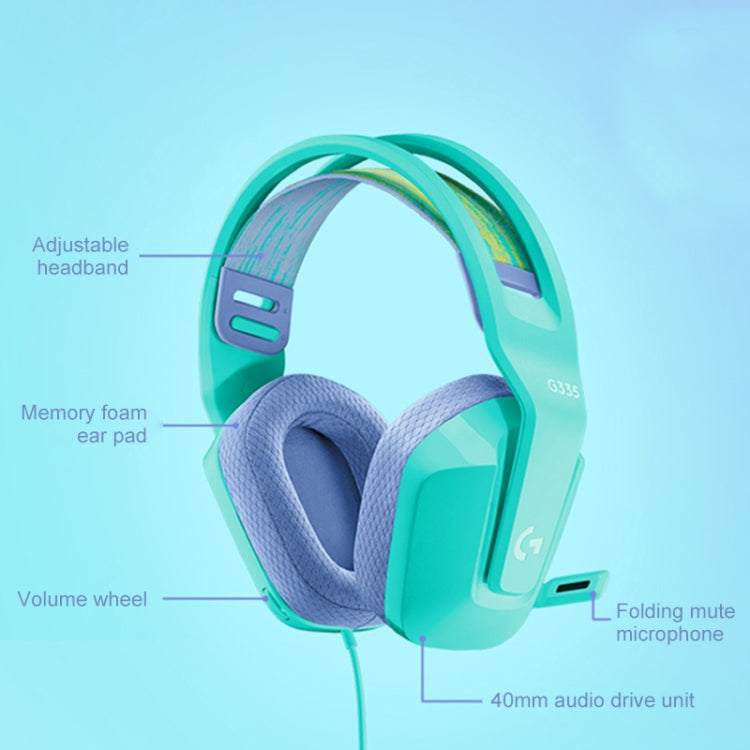 Logitech G335 Foldable Wired Gaming Headset with Microphone