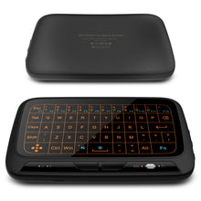 Load image into Gallery viewer, H18+ 2.4GHz Mini Wireless Keyboard Full Touchpad with 3-Level Adjustable Backlight(Black), H18+ Backlight Keyboard