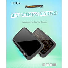 Load image into Gallery viewer, H18+ 2.4GHz Mini Wireless Keyboard Full Touchpad with 3-Level Adjustable Backlight(Black), H18+ Backlight Keyboard