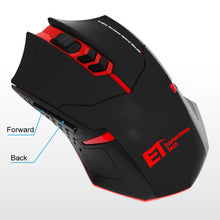 Load image into Gallery viewer, ET X-08 7-keys 2400DPI 2.4G Wireless Mute Gaming Mouse with USB Receiver &amp; Colorful Backlight