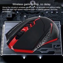 Load image into Gallery viewer, ET X-08 7-keys 2400DPI 2.4G Wireless Mute Gaming Mouse with USB Receiver &amp; Colorful Backlight