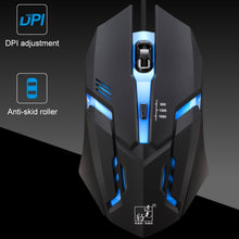 Load image into Gallery viewer, Chasing Leopard K2 USB LED Backlight 1600DPI Three-speed Adjustable Wired Optical Gaming Mouse, Length: 1.3m, K2