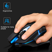 Load image into Gallery viewer, Chasing Leopard K2 USB LED Backlight 1600DPI Three-speed Adjustable Wired Optical Gaming Mouse, Length: 1.3m, K2