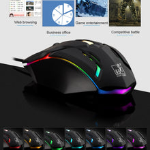Load image into Gallery viewer, Chasing Leopard K2 USB LED Backlight 1600DPI Three-speed Adjustable Wired Optical Gaming Mouse, Length: 1.3m, K2