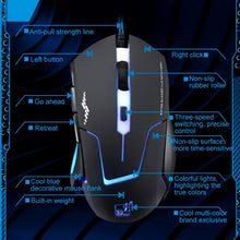 Load image into Gallery viewer, Chasing Leopard T7 USB 6-keys 2400DPI Three-speed Adjustable Backlight Wired Optical Gaming Mouse Built-in Counter Weight, Length: 1.8m, T7