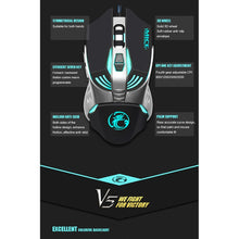 Load image into Gallery viewer, iMICE V5 USB 7 Buttons 4000 DPI Wired Optical Colorful Backlight Gaming Mouse for Computer PC Laptop, V5  (White), V5  (Black)