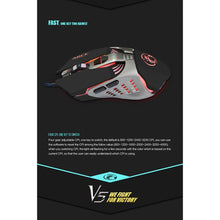 Load image into Gallery viewer, iMICE V5 USB 7 Buttons 4000 DPI Wired Optical Colorful Backlight Gaming Mouse for Computer PC Laptop, V5  (White), V5  (Black)