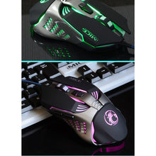 Load image into Gallery viewer, iMICE V5 USB 7 Buttons 4000 DPI Wired Optical Colorful Backlight Gaming Mouse for Computer PC Laptop, V5  (White), V5  (Black)
