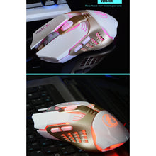 Load image into Gallery viewer, iMICE V5 USB 7 Buttons 4000 DPI Wired Optical Colorful Backlight Gaming Mouse for Computer PC Laptop, V5  (White), V5  (Black)