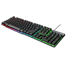 Load image into Gallery viewer, iMICE AK-600 Wired USB Floating Keycap Characters Glow Backlit Gaming Keyboard, Glow Backlit (Black)