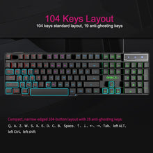 Load image into Gallery viewer, iMICE AK-600 Wired USB Floating Keycap Characters Glow Backlit Gaming Keyboard, Glow Backlit (Black)