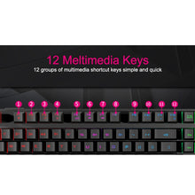 Load image into Gallery viewer, iMICE AK-600 Wired USB Floating Keycap Characters Glow Backlit Gaming Keyboard, Glow Backlit (Black)