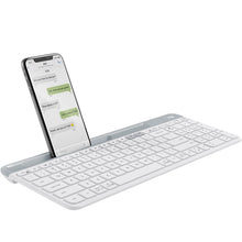 Load image into Gallery viewer, Logitech K580 Dual Modes Thin and Light Multi-device Wireless Keyboard with Phone Holder