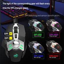 Load image into Gallery viewer, HXSJ J200 7 Keys Programmable Wired E-sports Mechanical Mouse with Light