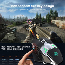 Load image into Gallery viewer, HXSJ J200 7 Keys Programmable Wired E-sports Mechanical Mouse with Light
