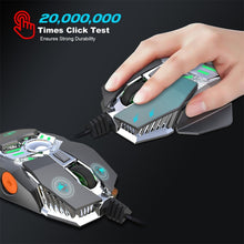 Load image into Gallery viewer, HXSJ J200 7 Keys Programmable Wired E-sports Mechanical Mouse with Light