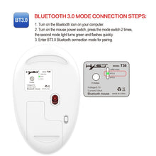 Load image into Gallery viewer, HXSJ T36 2.4G Bluetooth 5.0+3.0 Three-mode Silent Design Wireless Bluetooth Mouse
