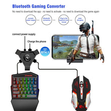 Load image into Gallery viewer, HXSJ P5 Bluetooth 4.1 Keyboard Mouse Bluetooth Gaming Converter, Can Not Be Pressed Version