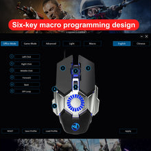 Load image into Gallery viewer, HXSJ J700 Colorful Lighting Programmable E-sports Gaming Wired Mouse, J700