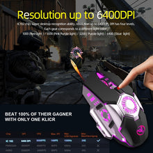 Load image into Gallery viewer, HXSJ J700 Colorful Lighting Programmable E-sports Gaming Wired Mouse, J700