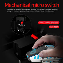 Load image into Gallery viewer, HXSJ J700 Colorful Lighting Programmable E-sports Gaming Wired Mouse, J700