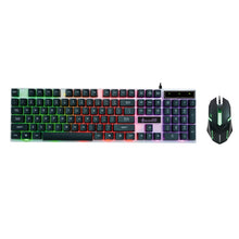 Load image into Gallery viewer, SHIPADOO D280 Wired RGB Backlight Mechanical Feel Suspension Keyboard + 3D Cool Mouse Kit for Laptop, PC, RGB Backlight