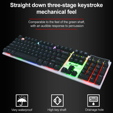 Load image into Gallery viewer, SHIPADOO D280 Wired RGB Backlight Mechanical Feel Suspension Keyboard + 3D Cool Mouse Kit for Laptop, PC, RGB Backlight