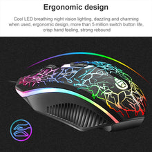 Load image into Gallery viewer, SHIPADOO D620 104-key Wired RGB Color Cracked Backlight Gaming Keyboard Mouse Kit for Laptop, PC