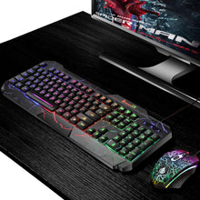 Load image into Gallery viewer, SHIPADOO D620 104-key Wired RGB Color Cracked Backlight Gaming Keyboard Mouse Kit for Laptop, PC