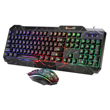 Load image into Gallery viewer, SHIPADOO D620 104-key Wired RGB Color Cracked Backlight Gaming Keyboard Mouse Kit for Laptop, PC