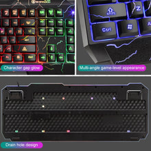Load image into Gallery viewer, SHIPADOO D620 104-key Wired RGB Color Cracked Backlight Gaming Keyboard Mouse Kit for Laptop, PC