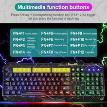 Load image into Gallery viewer, SHIPADOO D620 104-key Wired RGB Color Cracked Backlight Gaming Keyboard Mouse Kit for Laptop, PC