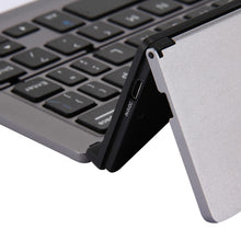 Load image into Gallery viewer, F18 Ultra-slim Rechargeable Foldable 58 Keys Bluetooth Wireless Keyboard with Holder